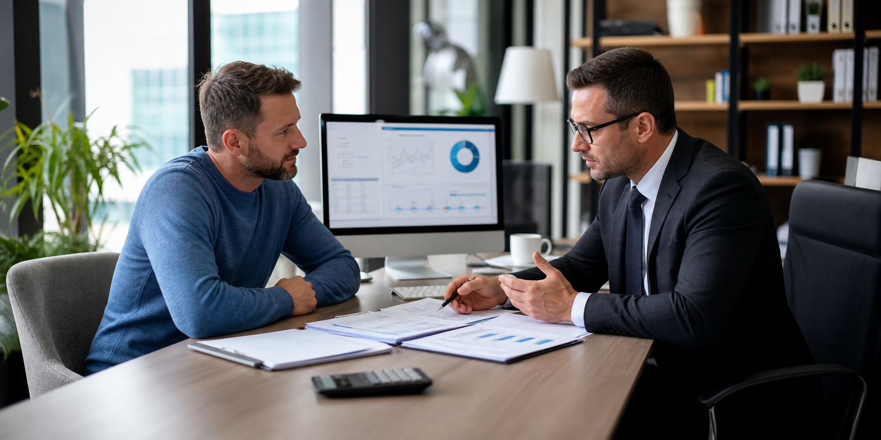 Modern Mortgage Advisor Consultation