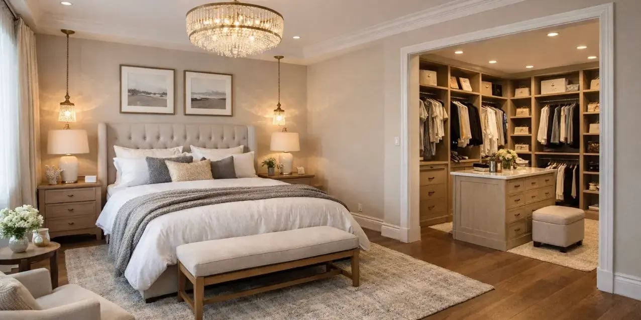 Habitación principal con vestidor