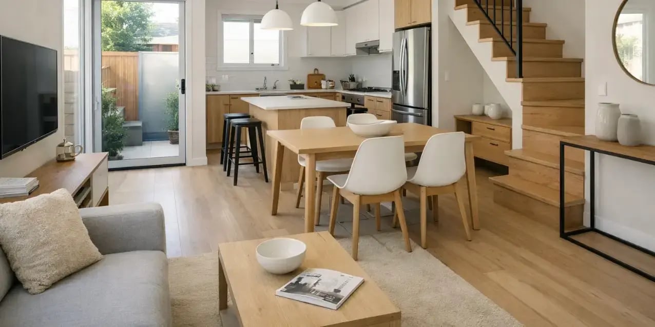 Imagen de una townhouse con buena ventilacion e iluminacion natural